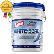 White-Seal 5 Gal. Acrylic Elastomeric White Reflective Roof Sealer