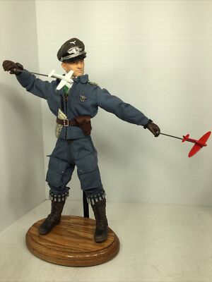 1/6 CUSTOM WW2 GERMAN LUFTWAFFE SR.PILOT INSTRUCTOR + PPK +STAND