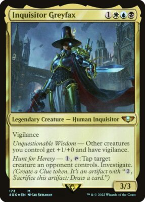 1x Inquisitor Greyfax *FOIL* - NM - Warhammer 40,000 - SPARROW MAGIC mtg