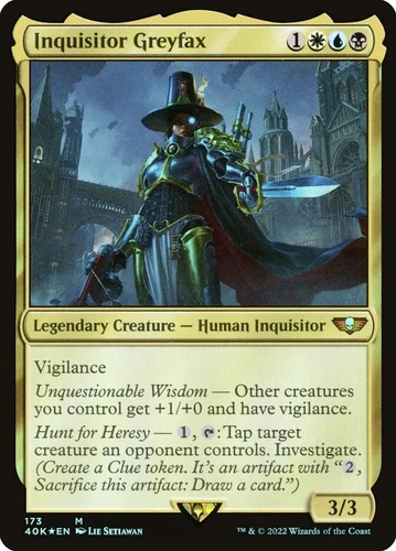 1x Inquisitor Greyfax *FOIL* - NM - Warhammer 40,000 - SPARROW MAGIC mtg