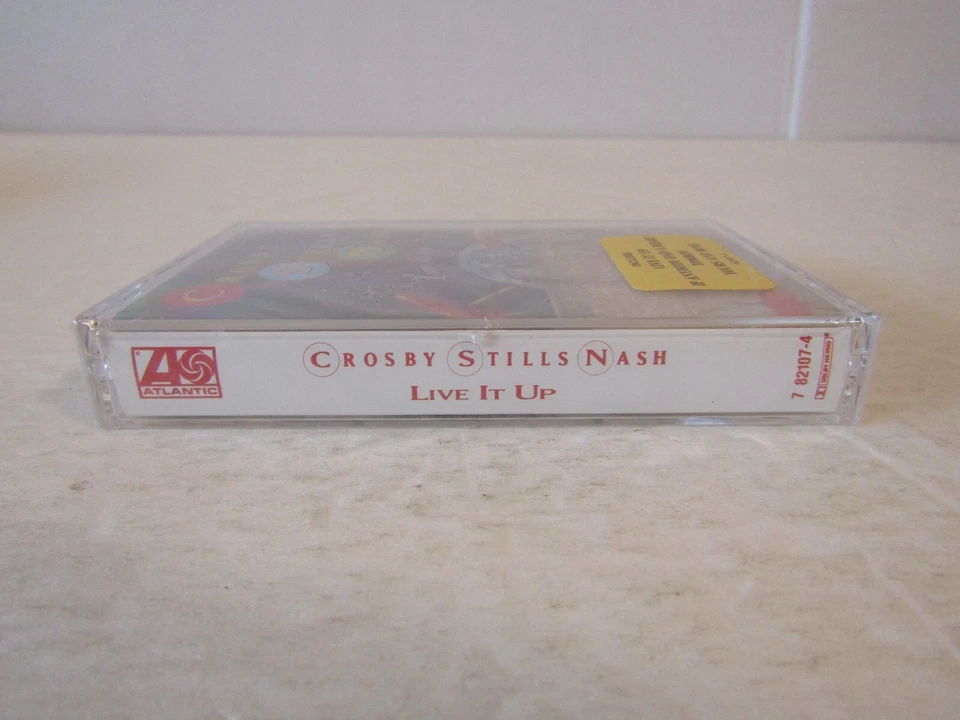 Crosby Stills Nash Cassette Live It Up *BRAND NEW SEALED* - Image 3 of 4