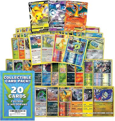 Pokemon TCG 20ct Card Pack 2GX 18 Holograms Exclusive Expansions Trading  Game