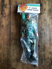 VINTAGE PLASTIC TOY COMBAT SOLDIER DOLL SEALED NEW OLD STOCK
