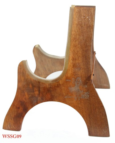 Solid Mahogany Laser Picture Wood Stand For 21" Soprano Ukulele Violin WSSG01-11 - Picture 46 of 47