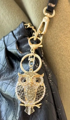 Bolso Llavero Búho Diamantes de Imitación / Cartera Dije / Mochila Llavero Elige Color - Imagen 8 de 10