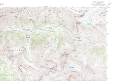 Ophir, Colorado 1955 Vintage USGS Topo Map 7.5 Quadrangle Topographic