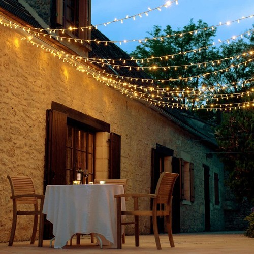100M 600 LED Lichterkette Strom Weihnachts Beleuchtung Warmweiß Innen Außen Deko - Bild 3 von 5