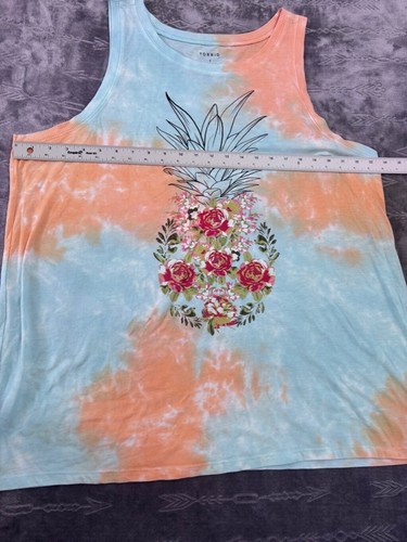 Torrid Tank Top, Women's Size 3, Blue and Orange - Picture 3 of 9