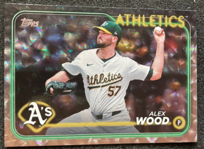 2024 Topps Update US276 Alex Wood SILVER Foilboard Super Box SP. Oakland A's