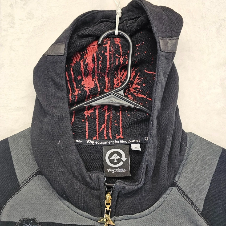 Sudadera con Capucha Lifted Researched Group LRG Friday the 47th the 13th Cremallera Jason Y2K Talla L Foto 4 de 4