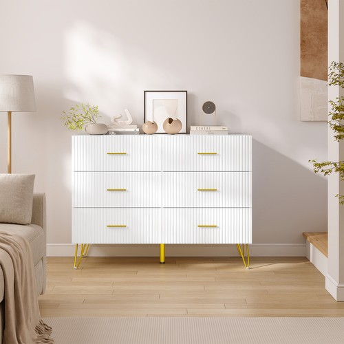 Kommode Sideboard mit 6 Schubladen Schubladenschrank Schrank 100x75x40 ...