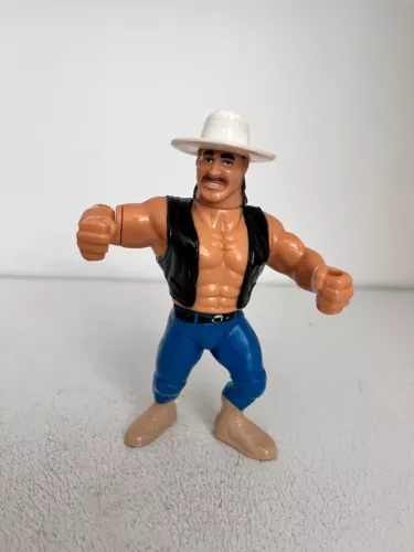 WWE BART GUNN HASBRO WRESTLING ACTION FIGURE WWF SERIES 11 GREEN CARD NEAR MINT