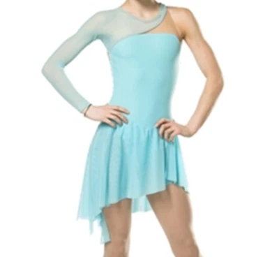 RDWANG Blue Ice Figure Skating Dresses Custom Girl Competition Skating Dress Girls Y120