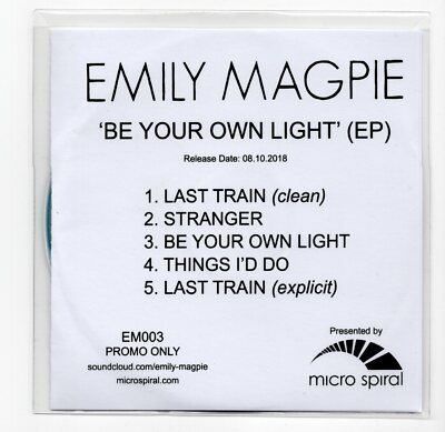 (IV895) Emily Magpie, Be Your Own Light EP - 2018 DJ CD