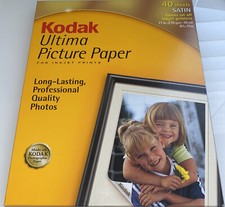 KODAK Ultima Picture Paper Satin, 8.5 x 11 32 Sheets New Inkjet 71 Lb