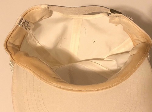 Vintage 1990's Crystal Pepsi Advertising "Clear Soda" White Strap-back Cap Hat - Picture 8 of 9