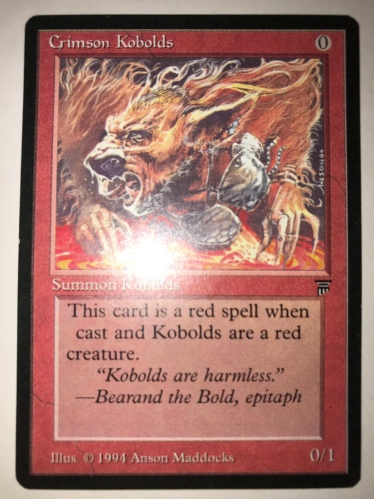 1X Crimson Kobolds ~ Legends [ Excellent ] [ Magic MTG ]