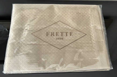 FRETTE Melody King Coverlet 106x102 Khaki Made in Italy - Picture 1 of 10