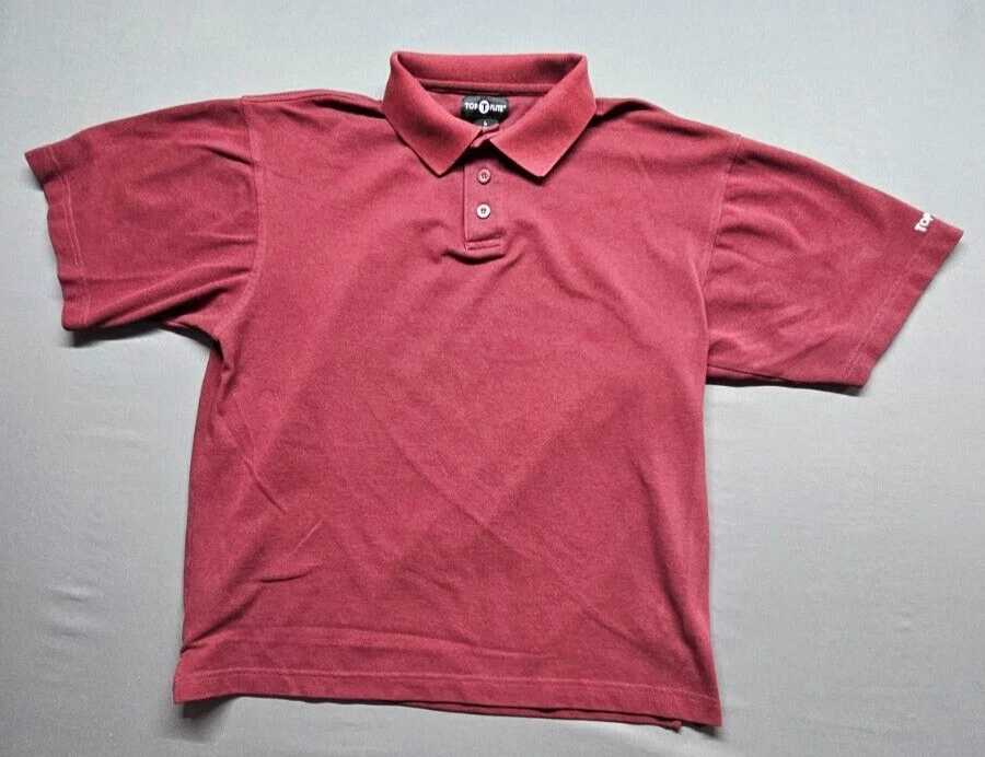 Camisa polo masculina de golfe Top Flite grande borgonha - Imagem 2 de 4