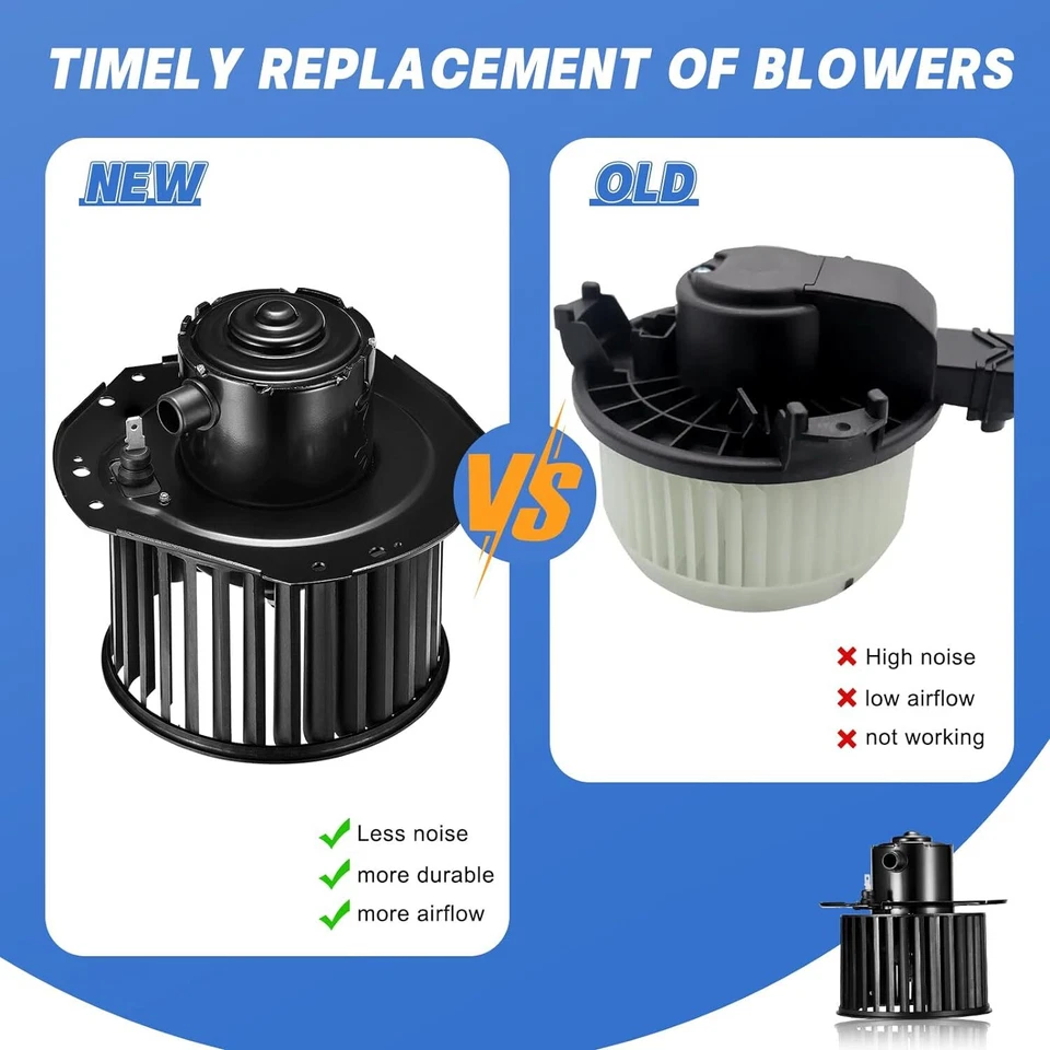 HVAC Heater Blower Motor Fan for 1992-1996 Chevrolet C1500 C2500 K1500 Suburban - Image 3 of 4