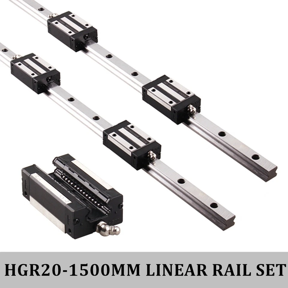 2X HGR20 Linear Rail Guide Slide Shaft 1500mm + 4X HGH20CA Bearing Block CNC AU - image 4 of 4