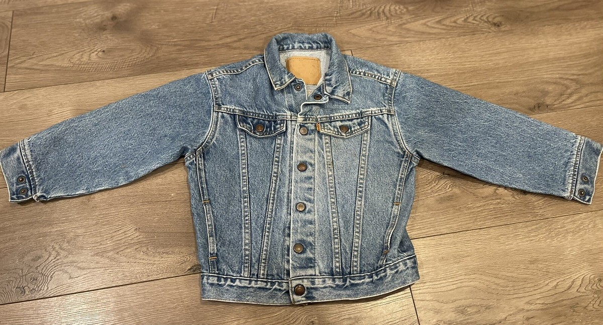 2冊セットLEVI’S VINTAGE DENIM JACKETS Vintage Little Levis Denim Jacket Orange Tab Kids Size 7