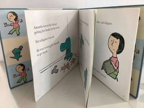 Mo Willems "Hooray for Amanda & Her Alligator" LIBRO + ALLIGATORE & PANDA peluche - Foto 5 di 12
