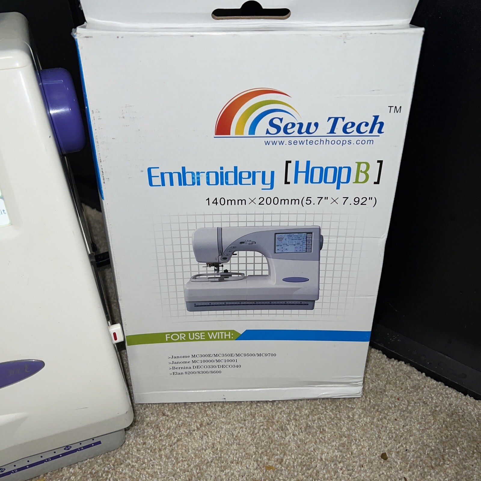 Janome Memory Craft 300E Computerized Embroidery Machine W/ hoop