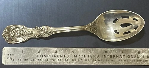 REED & BARTON FRANCIS I STERLING SILVER CLOSED PIERCED TABLESPOON