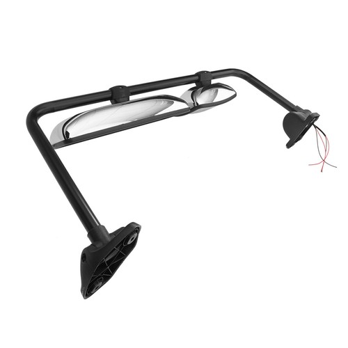 Chrome Door Mirror Assembly Heated w/Arm For Columbia M2 106 LH+RH Side 2PCS - Picture 8 of 8