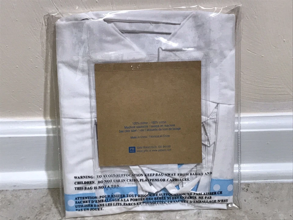 Pottery Barn Teen BLUE MINI DOT RIBBON LINER FOR BASKETS MINI NIP 5” X 10” - Image 4 of 4