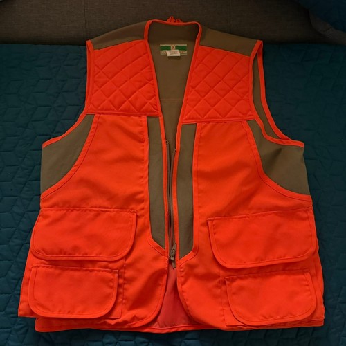 Game Winner Sportswear Hunting Vest 2483 Blaze Orange and Tan Size SM/MED 38/40