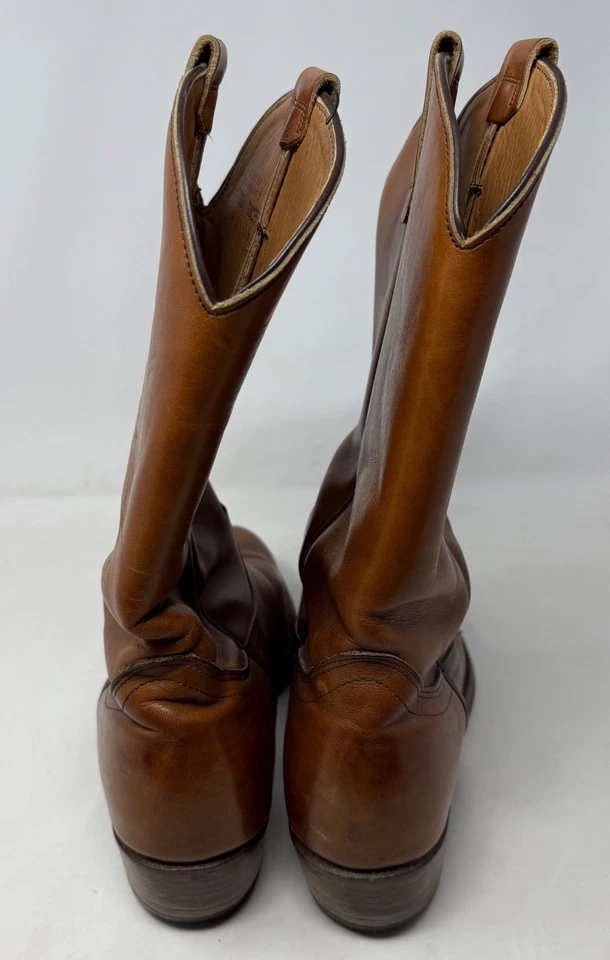 Vintage L.L. Botas Pull-On Bean Pecos Roper Cuero Marrón Para Hombre EE. UU. Talla 10.5 D Foto 2 de 4