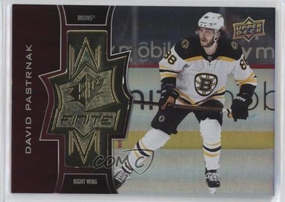 2020-21 Upper Deck Extended Series SPx Finite Radiance 61/299 David Pastrnak 4y0