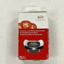 Rosle Stainless Steel Serrated Mozzarella and Tomato Slicer NEW OPEN BOX