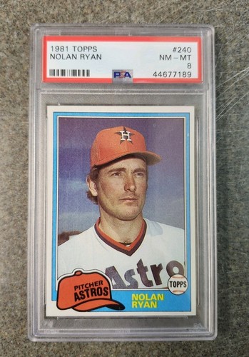 1981 Topps #240 Nolan Ryan (HOF) PSA 8
