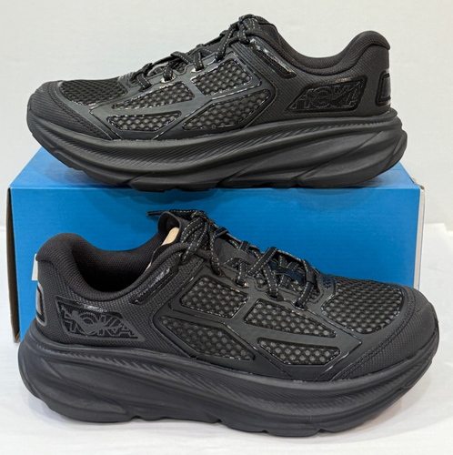 Hoka One One Clifton One9 SZ 6.5 M / 7.5 W Carbon Black 1155370-BBNB - Picture 1 of 9