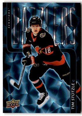 Tim Stutzle 2025-26 Upper Deck Dazzlers Blue #DZ-3 Ottawa Senators
