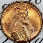 1923-P SUPERB+ BLAZING RED GEM BU MS LINCOLN WHEAT PENNY DC422 FROM HOARD