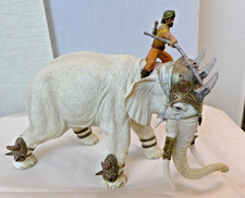 SCHLEICH 70063 - Der mächtige Kampfelefant mit Reiter, weiß , TOP-Zustand