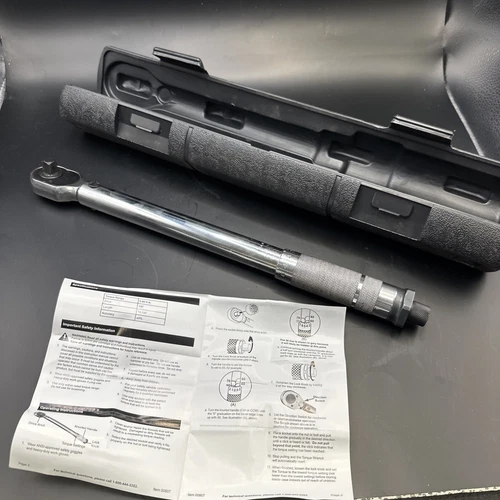 Pittsburgh Pro 3/8" Drive Click Type Reversible Torque Wrench w Case FREE SHIP!