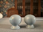 Vintage Fiestaware Periwinkle Blue Ball Salt & Pepper Shakers
