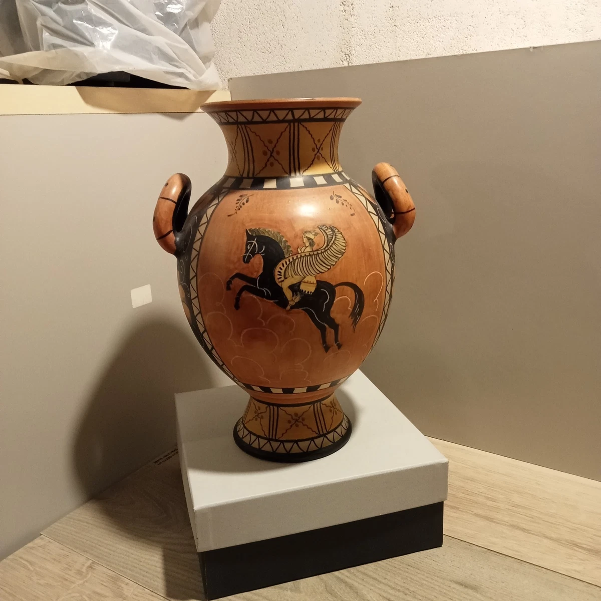 Vaso ceramica bianco anfora cm22x18,5h37 | Leroy Merlin