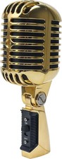 Vintage Retro Old School Microphone, Professional Classic Dynamic Wired Vocal Ca