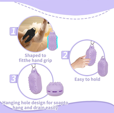 #ad Silicone Soap Saver Bag Quick Drying amp; Mold Free Design Different Roughness... $18.77
