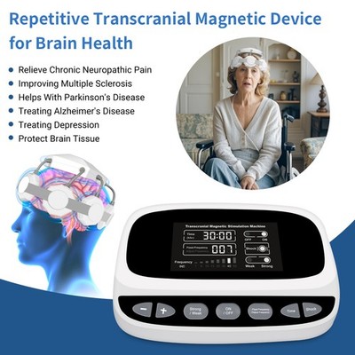 Transcranial Magnetic Brain Wellness Device 19 Modes Adjustable Time Home Use