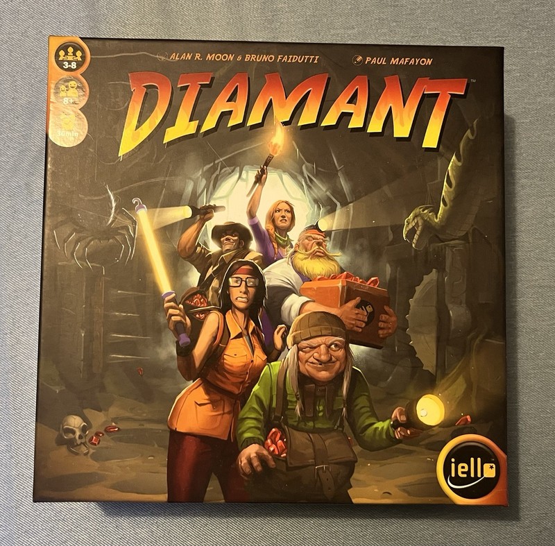 Diamant / Incan Gold Push-your-luck Board Game By Bruno Faidutti & Alan R. Moon