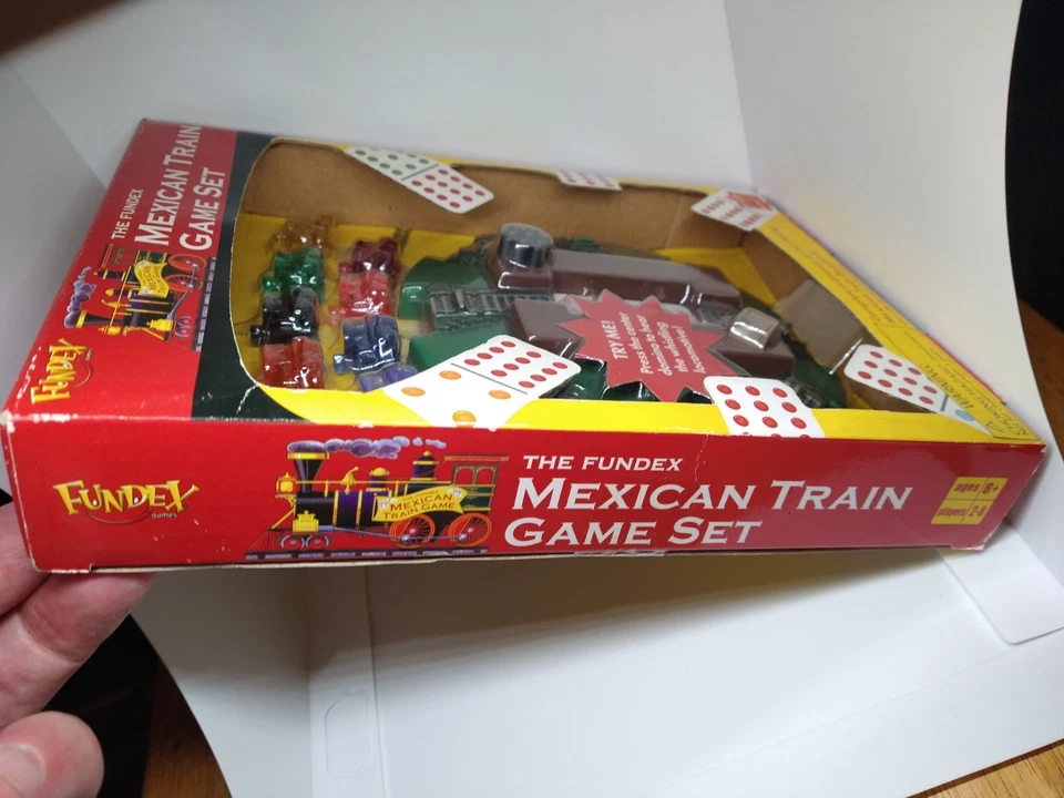 *Juego de Juego de Tren Mexicano Fundex para Dominó (NO INCLUIDO) 2002 Juego de Accesorios Foto 3 de 4