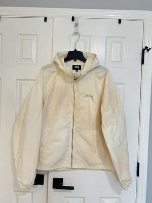 Stussy Beach Shell Jacket - Size XL - Wave Dye Bone White | eBay