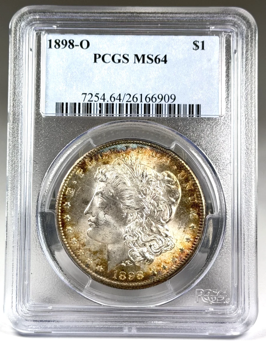 MS 64 Graded 1898 Year Morgan US Dollars (1878-1921) for sale | eBay